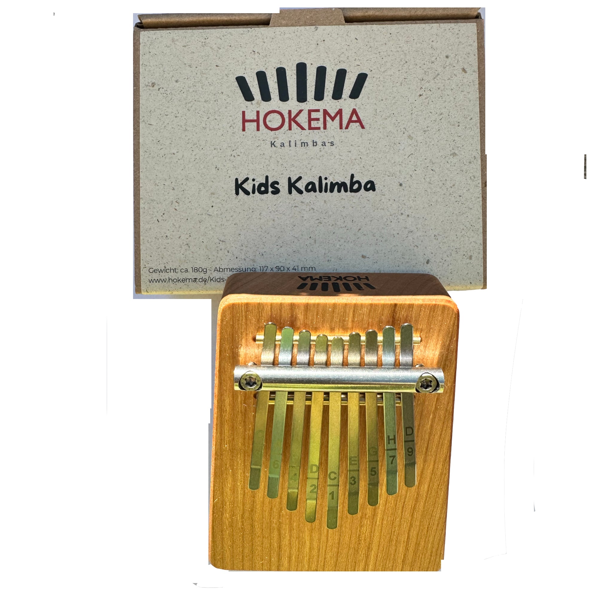 HOKEMA Kids Kalimba – 9-Note Thumb Piano for Children | Handmade in Germany | Perfect First Instrument